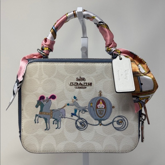 COACH Disney X Coach Cinderella Carriage Crossbody In Signature Canvas - Picture 12 of 12